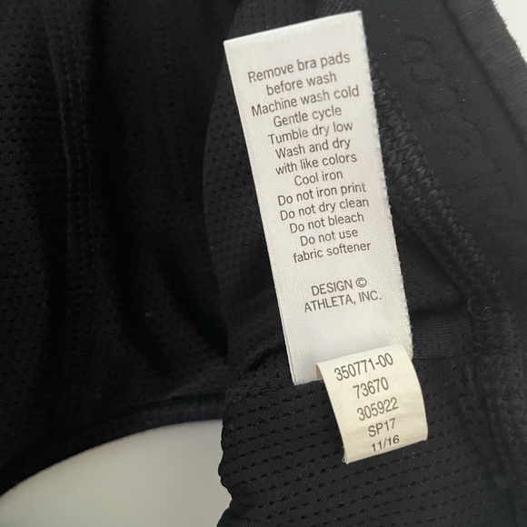 ATHLETA black Triple Dare Sports Bra Size XS - Picture 7 of 8